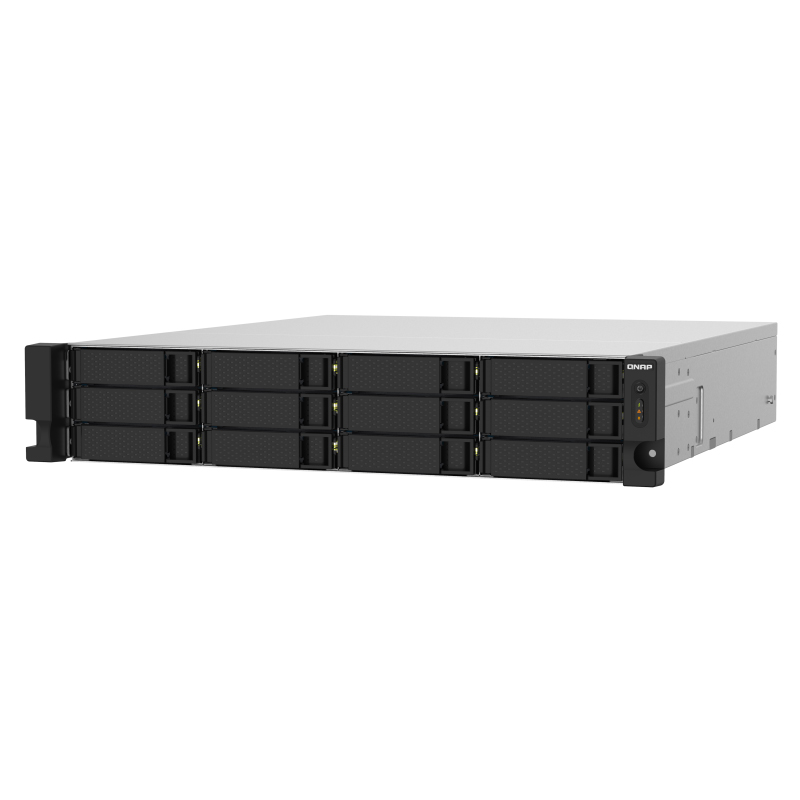 QNAP威联通TS-1232PXU-RP-4G十二盘位机架式双电源网络存储NAS